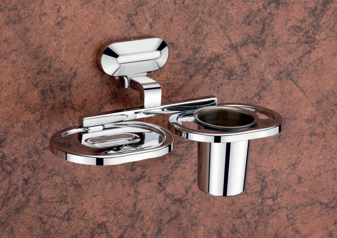 SISKO-Cartier Series-Soap Dish With Brush Holder