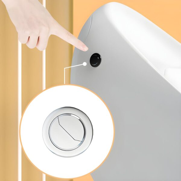 WHITE GLOSSY - WITH UF SEAT COVER FLUSHING : 2D SIPHONIC NCOT-1026 (12 INCH ) - Image 5