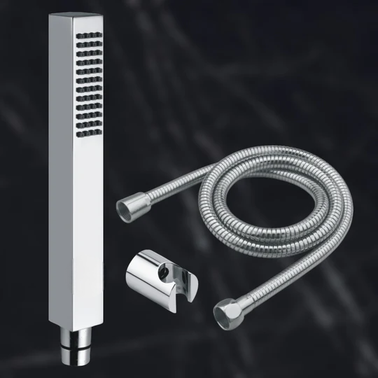 Kubix hand shower SS flexible pipe & hook