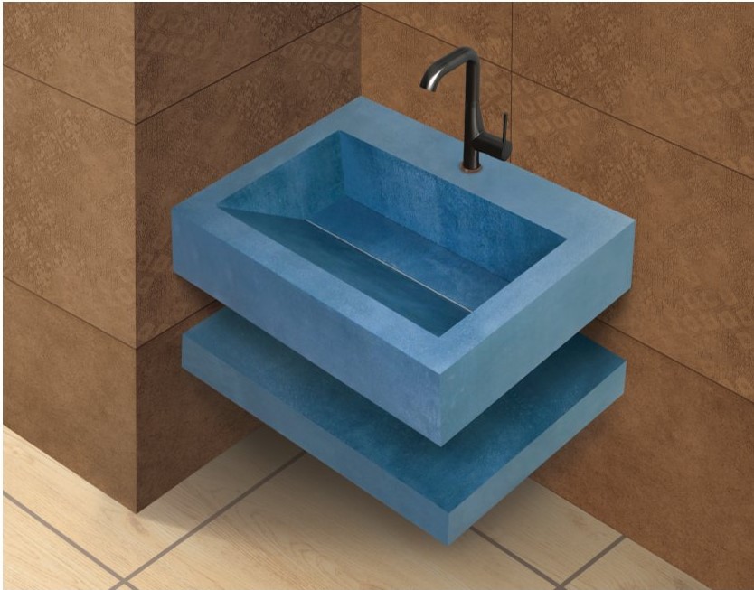 Basin self infinity blue ( matt )