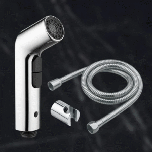 Dual flow health faucet with ss flexible pipe & hook
