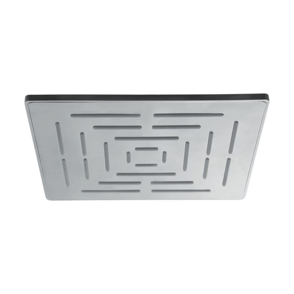 Stainless Steel Heavy duty Maze Square Overhead Shower 8X8 Inches rain shower head for bathroom Without Arm, Chrome, Polished Finish