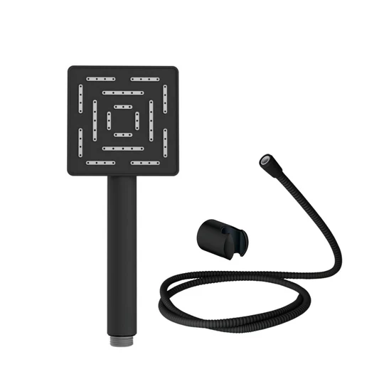 Black maze square hand shower