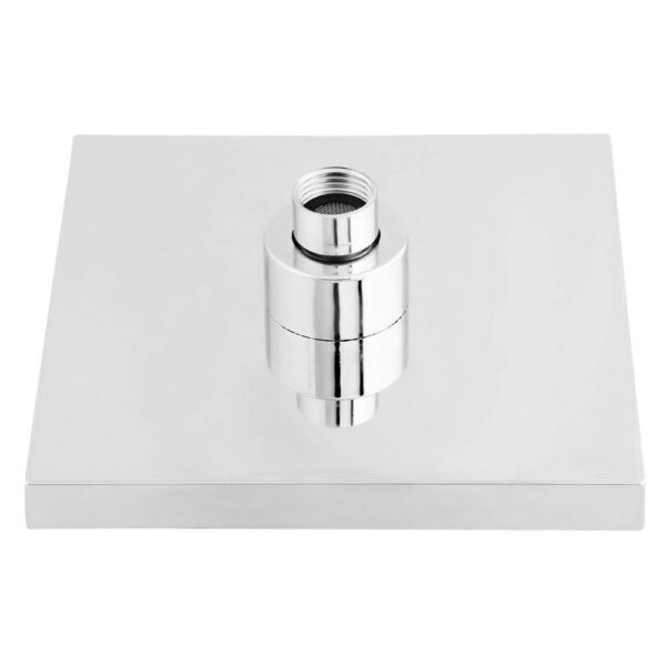 6x6 (6inch) Square Heavy ABS Rain Shower Head Without Arm (Silver, Chrome Finish) - Image 2