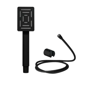 Black maze rectangular hand shower