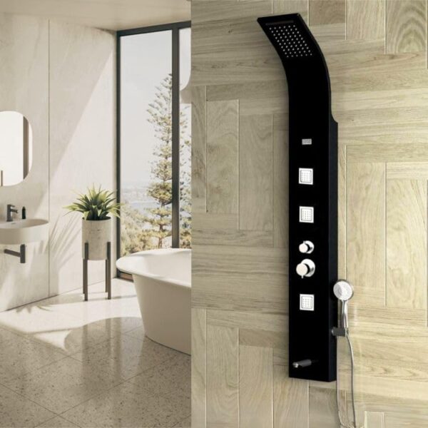 Shower Panel Tower System With 3 Body Jets, Tub Spout & Hand Shower With 3 Modes Hot & Cold Water Adjustable | Bathroom Shower Set | Shower Panel (Imperial Shower Panel)