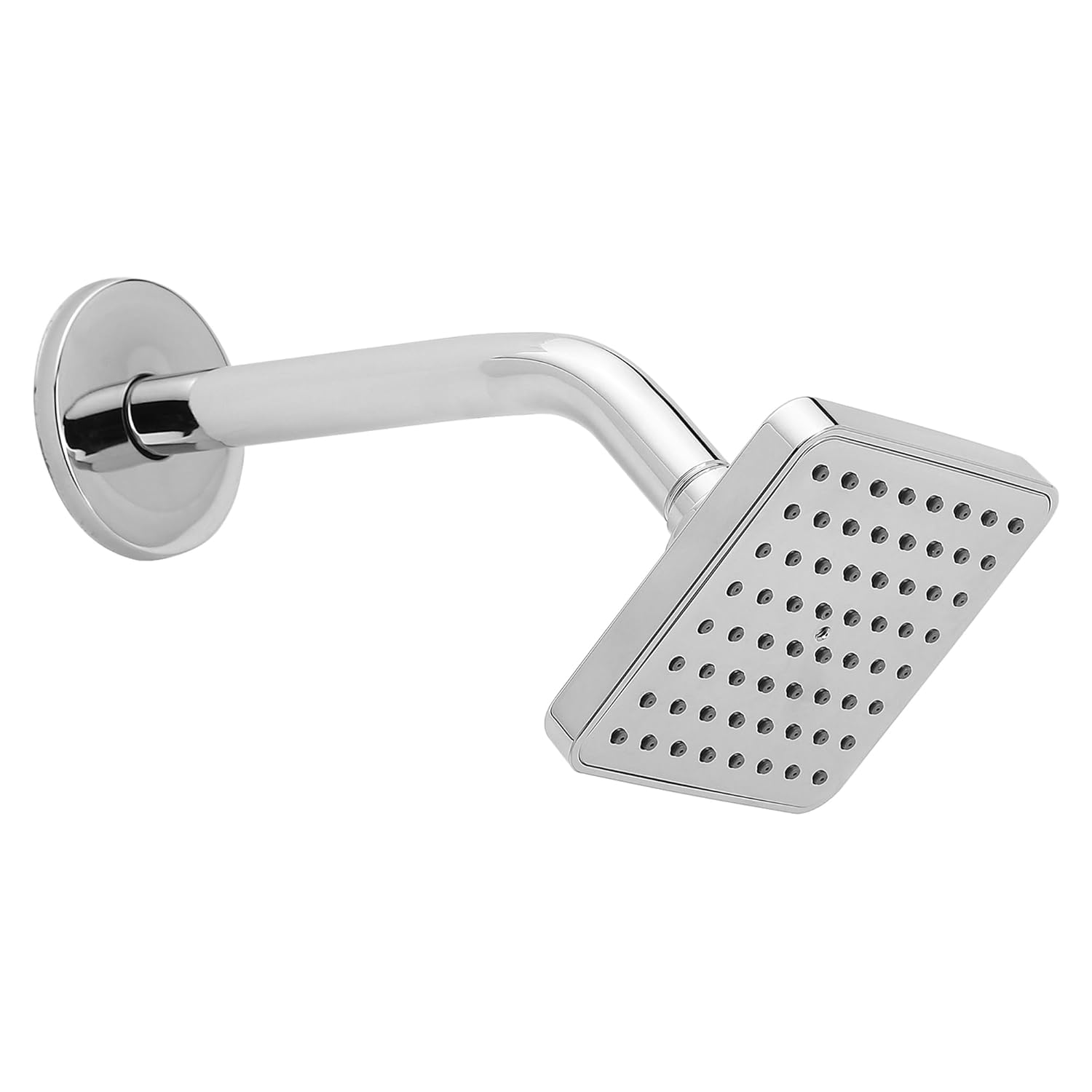 Hindware ABS 100 mm Rain Shower Overhead Shower | Wall Mounted | Chrome Finish & Nickel Plating | Sustains High Water Pressure