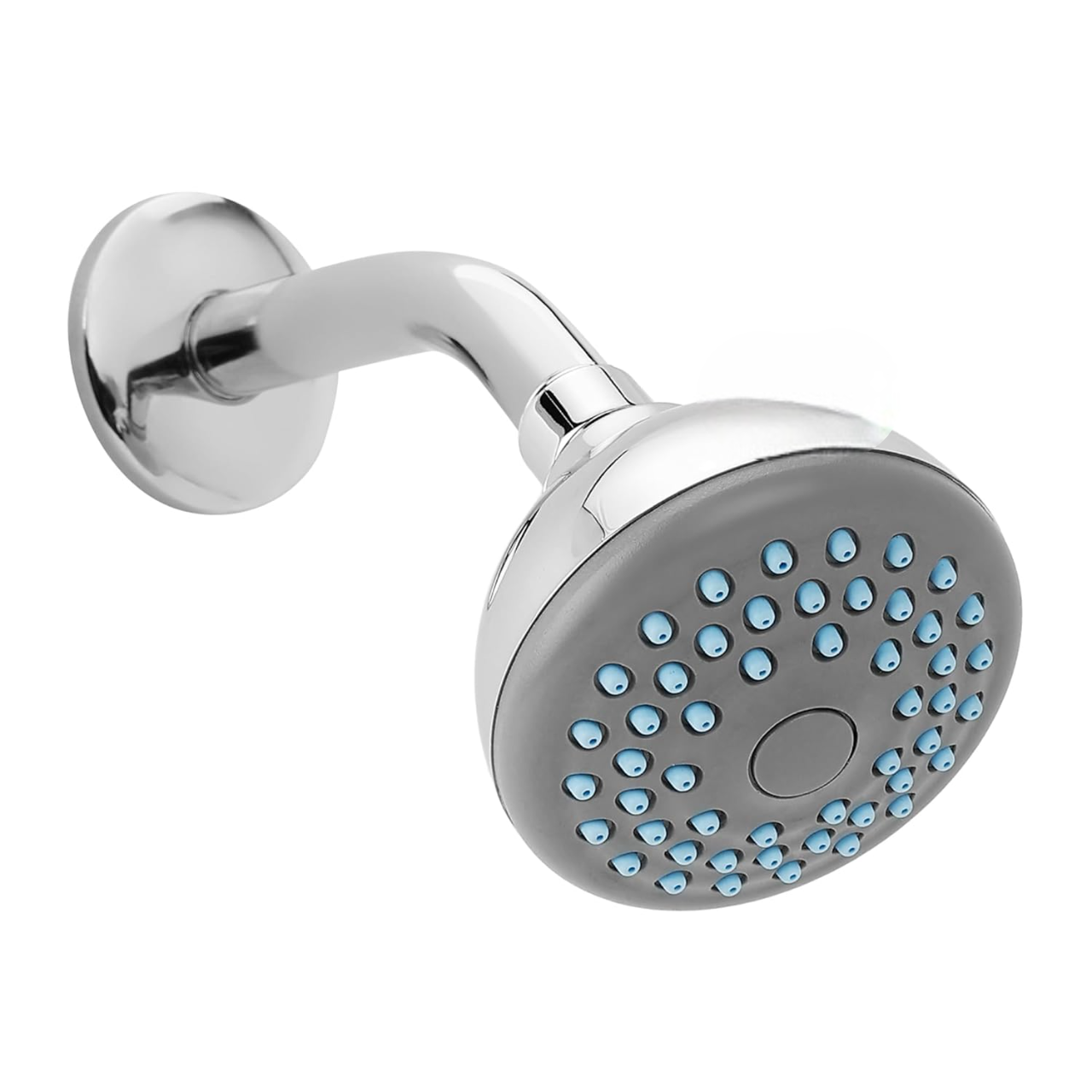 F160004CP ABS Rain Flow Shower Head for Bathroom, Chrome Finish