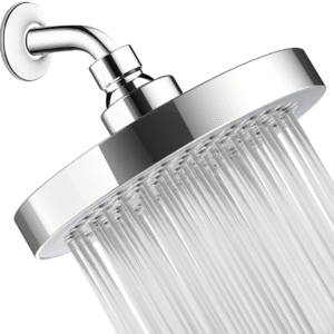 Rain Shower Head High Pressure Spa System, Luxury Bathroom Showerhead with Chrome Plated Finish, Adjustable Angles, Anti-Clogging Silicone Nozzles