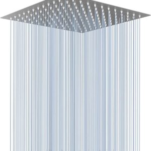 Stainless Steel Slim Shower Head - Slim Overhead Shower - Bathroom Rain Shower & Adjustable Shower For Bathroom - Bath sawar for bathroom for a Luxurious Bath (Slim Shower 4 x 4, Pack of 1)