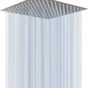 Stainless Steel Shower Steel Shower Head For Bathroom And Slim Overhead Shower - Bathroom Rain Shower & Adjustable Steel Shower For Bathroom, bath shower for bathroom (6 Inch Slim Shower)