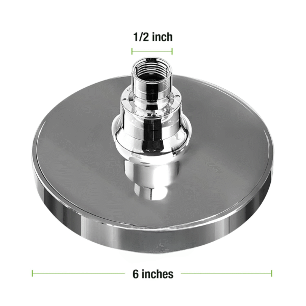 Rain Shower Head High Pressure Spa System, Luxury Bathroom Showerhead with Chrome Plated Finish, Adjustable Angles, Anti-Clogging Silicone Nozzles - Image 5