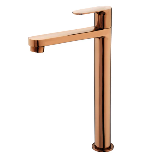 Extended 12' pillar cock for basin ( Rose gold )