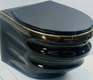 Wall mounted BLACK & GOLD GLOSSY 1134