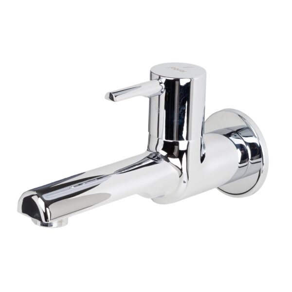 JAQUAR FLORENTINE PRIME Series Wall Mount COLD ONLY BIB COCK with FLANGE (Chrome) | TOP LEVER, Brass Body Water Tap/Faucet/Cock for Bathroom | FLP-CHR-5037PM - Image 4