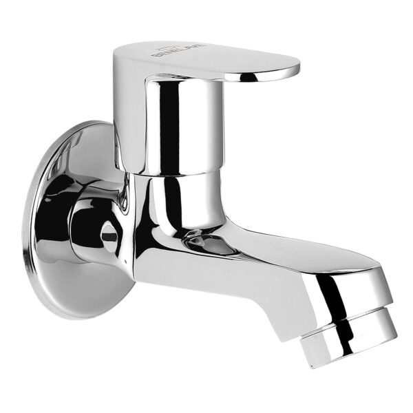 Benelave by Hindware Volga Bib Tap for Bathroom, Brass with Chrome Finish | 7-Year Manufacturer Warranty