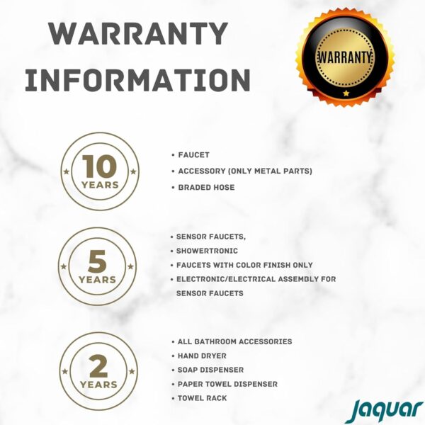 JAQUAR Allied Series Health Faucet/Toilet Gun (Chrome) | 1.2 m PVC Pipe, ABS Body | Toilet Spray Gun/Health Faucet Set with Pipe/Hose and Wall Hook | ALD-CHR-583 - Image 2