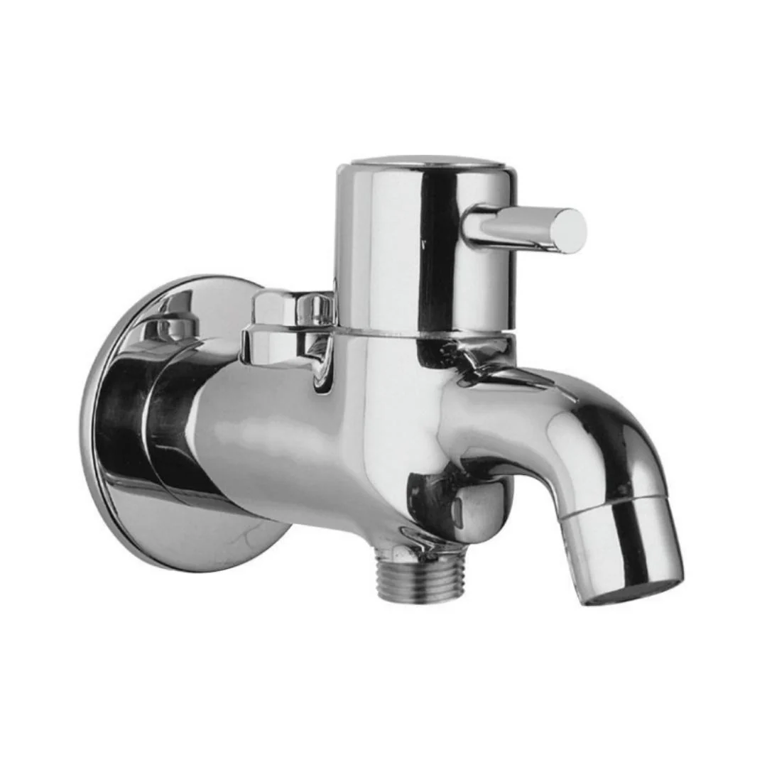 2 Way Bib Cock With Wall Flange FLR-5041N