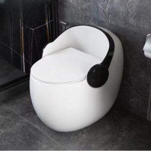 Luxury Designer  Toilet – Black & White Edition